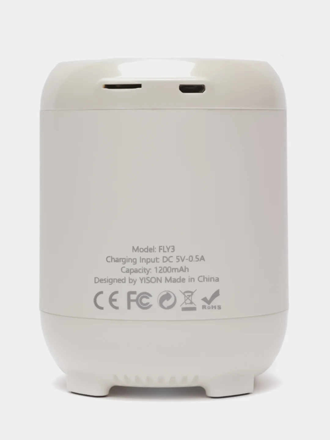 Белый bluetooth-колонка Celebrat FLY-3