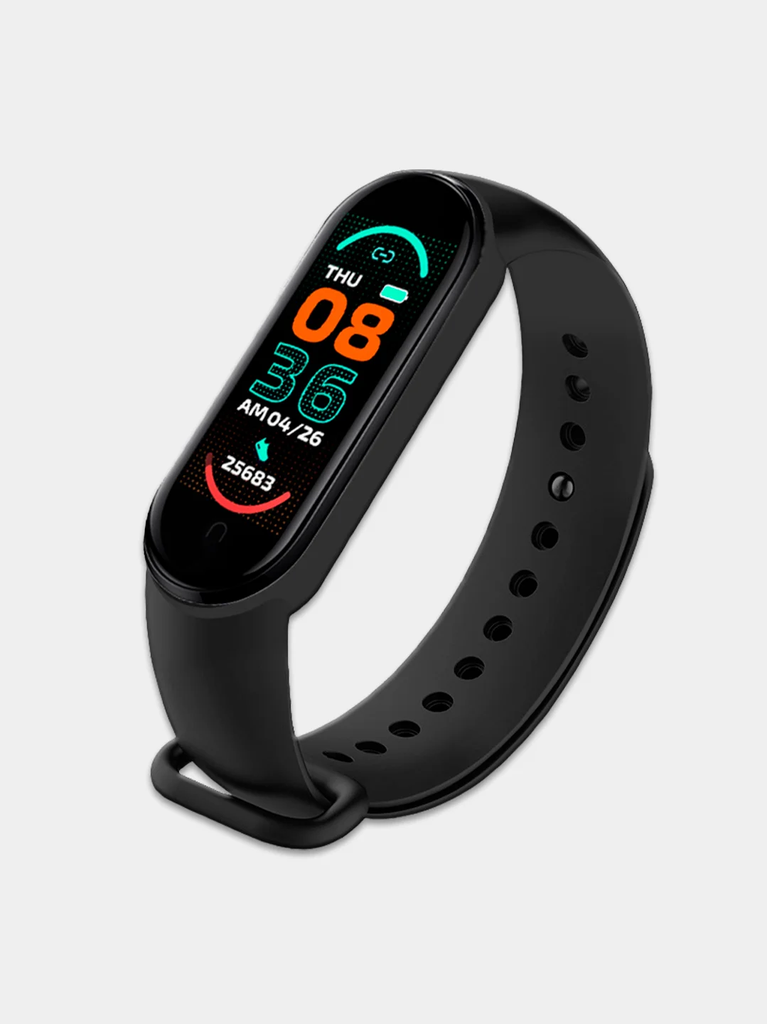Черный фитнес-браслет М6 Smart, умные часы, фитнес-трекер мужские, женские