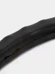 Черный оплетка чехол на руль Волна, XL, 41-43 см, экокожа
