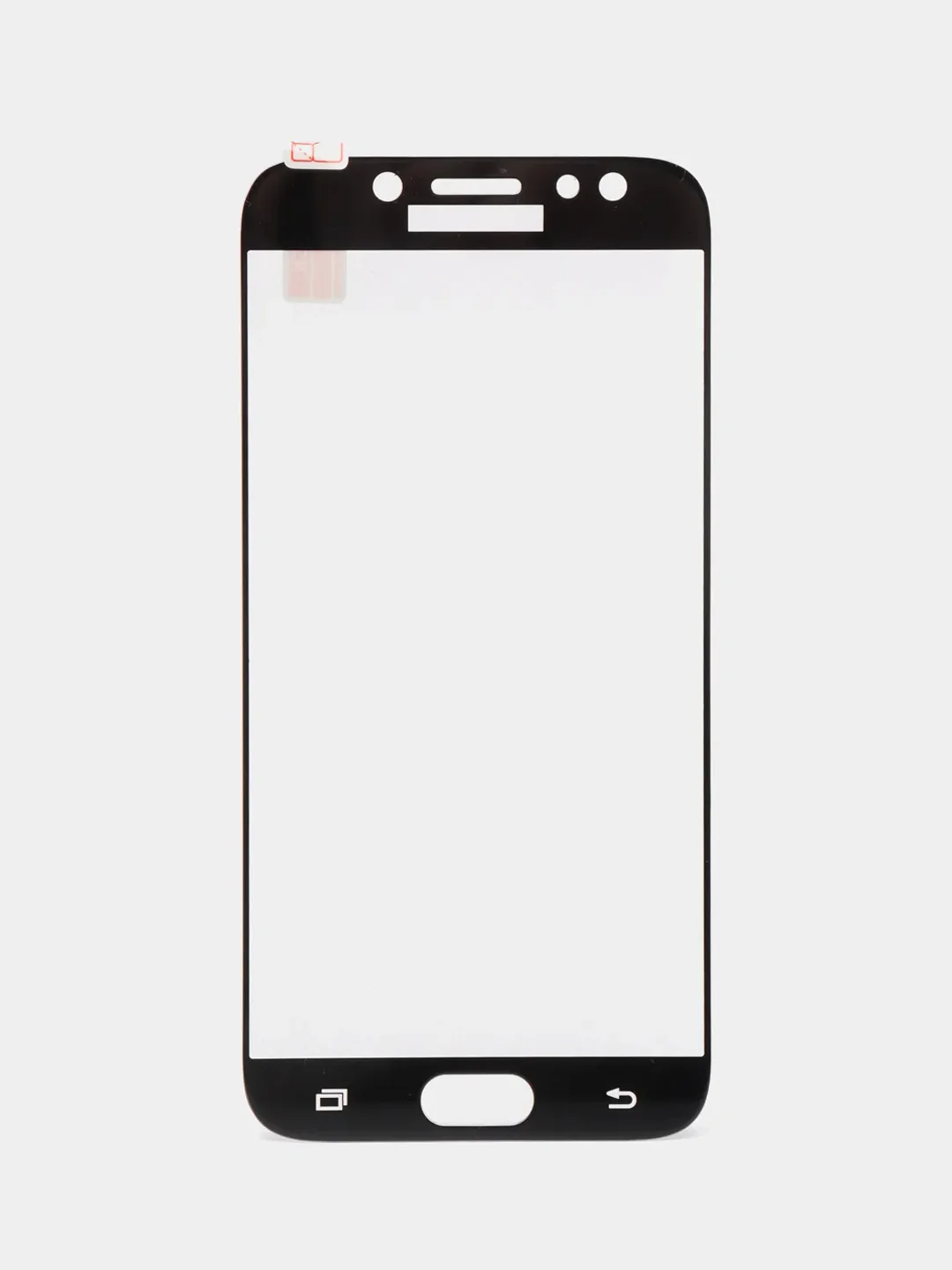 Черный защитное стекло Samsung J7 2017
