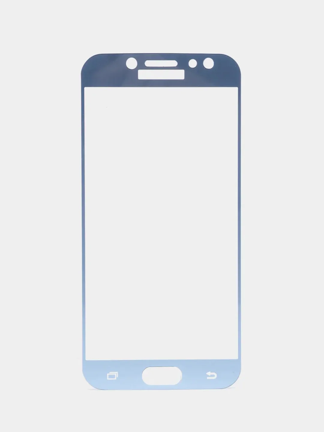 Голубой защитное стекло Samsung J7 2017