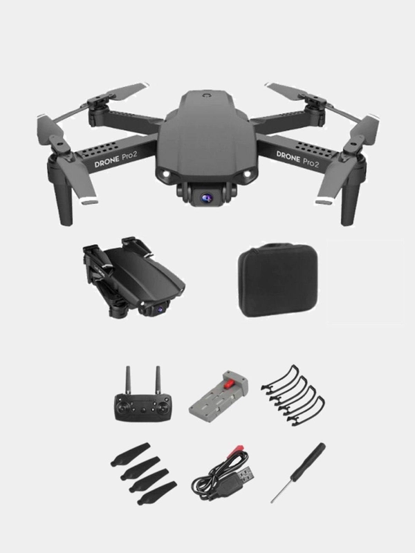 Квадрокоптер NYR E99 Pro2 c камерой, цвет черный