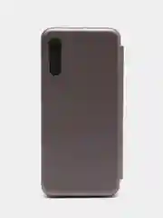 Серебряный чехол-книжка на магните для Samsung A50 ( A30S, A50S) 2019