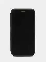 Черный чехол книжка для Samsung Galaxy J4 Plus, J4+, Самсунг