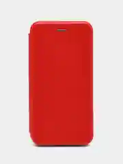 Красный чехол книжка для Samsung J6 Plus, J6+, Самсунг