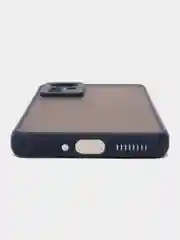 Синий чехол пластиковый Xiaomi 12, 12X, 12S  Сяоми 12 / 12Х / 12С матовый, с цветными кнопками