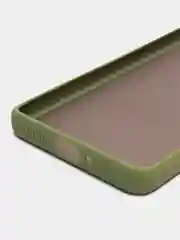 Лесной зеленый чехол пластиковый Xiaomi 12, 12X, 12S  Сяоми 12 / 12Х / 12С матовый, с цветными кнопками