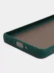 Зеленый чехол пластиковый Xiaomi 12, 12X, 12S  Сяоми 12 / 12Х / 12С матовый, с цветными кнопками