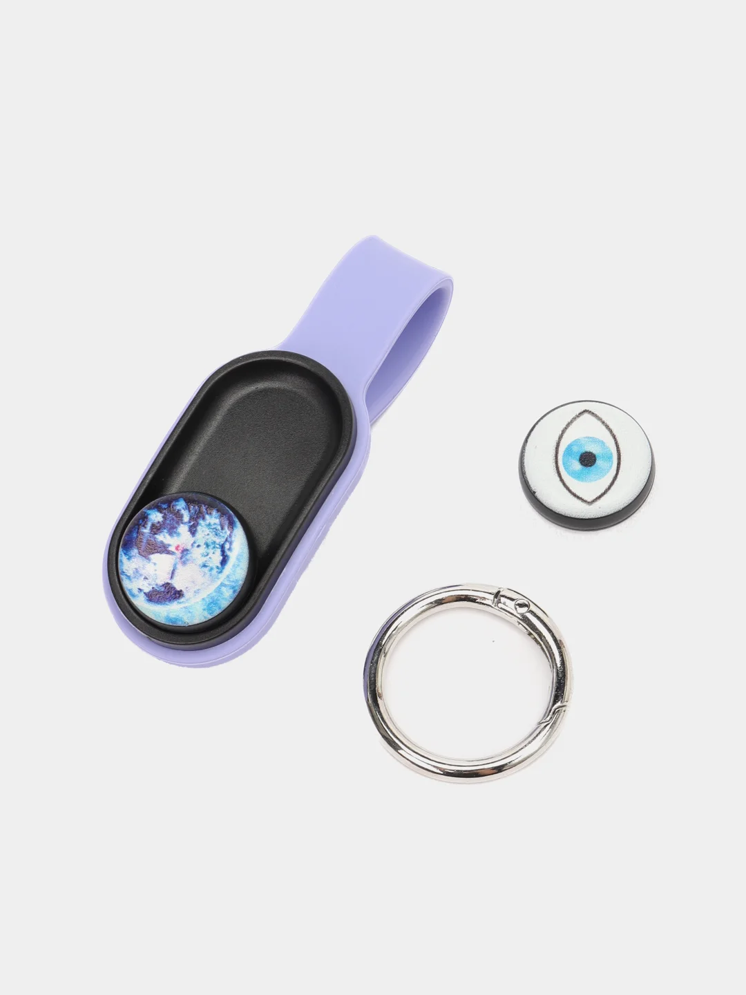Пурпурный игрушка антистресс Pop Puck (поп пак), магнитный брелок, шайбы, подарок