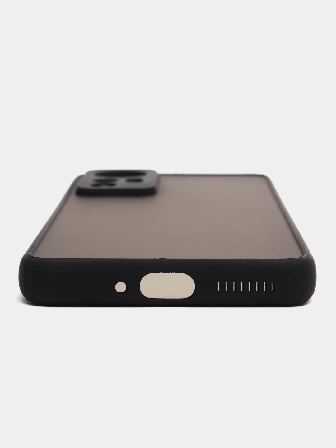 Черный чехол пластиковый Xiaomi 12, 12X, 12S Сяоми 12 / 12Х / 12С матовый, с цветными кнопками