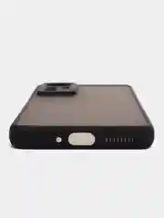 Черный чехол пластиковый Xiaomi 12, 12X, 12S  Сяоми 12 / 12Х / 12С матовый, с цветными кнопками
