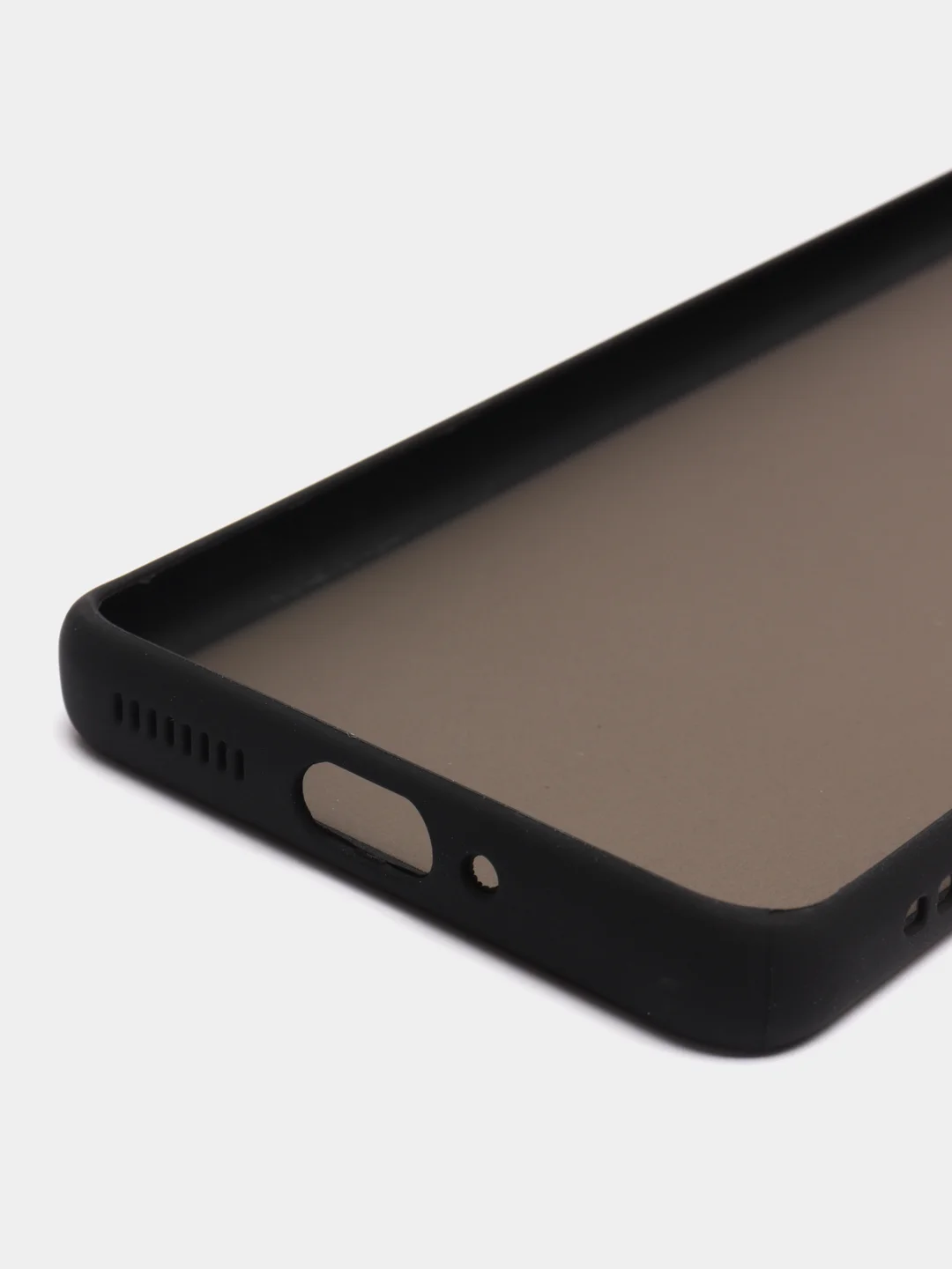 Черный чехол пластиковый Xiaomi 12, 12X, 12S Сяоми 12 / 12Х / 12С матовый, с цветными кнопками