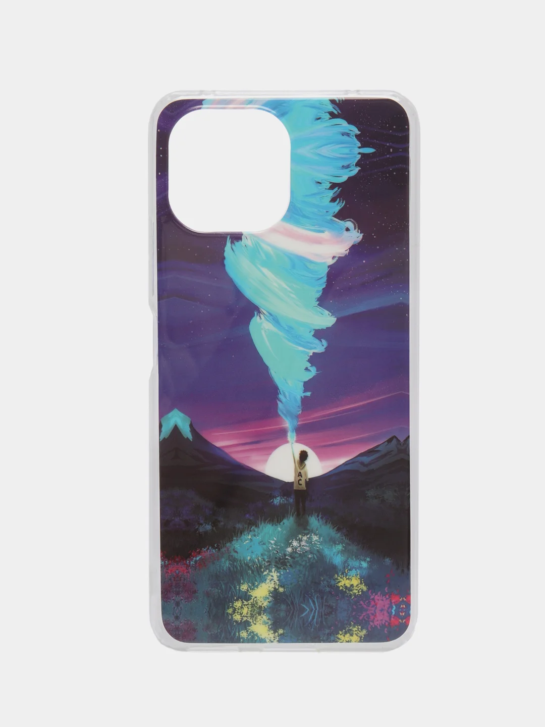 Индиго чехол Mi 11 Lite, Xiaomi 11 Lite 5G NE, Ми 11 Лайт, Сяоми 11 Лайт, силиконовый с рисунком