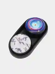 Белый игрушка антистресс Pop Puck (поп пак), магнитный брелок, шайбы, подарок