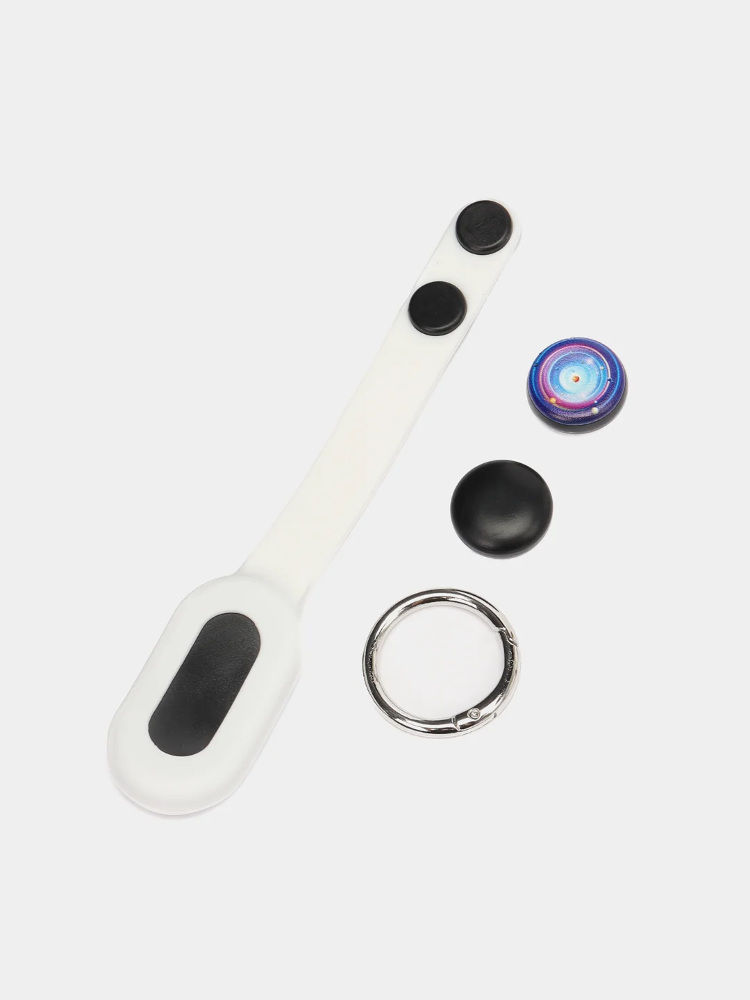 Белый игрушка антистресс Pop Puck (поп пак), магнитный брелок, шайбы, подарок