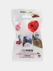 Белый игрушка антистресс Pop Puck (поп пак), магнитный брелок, шайбы, подарок