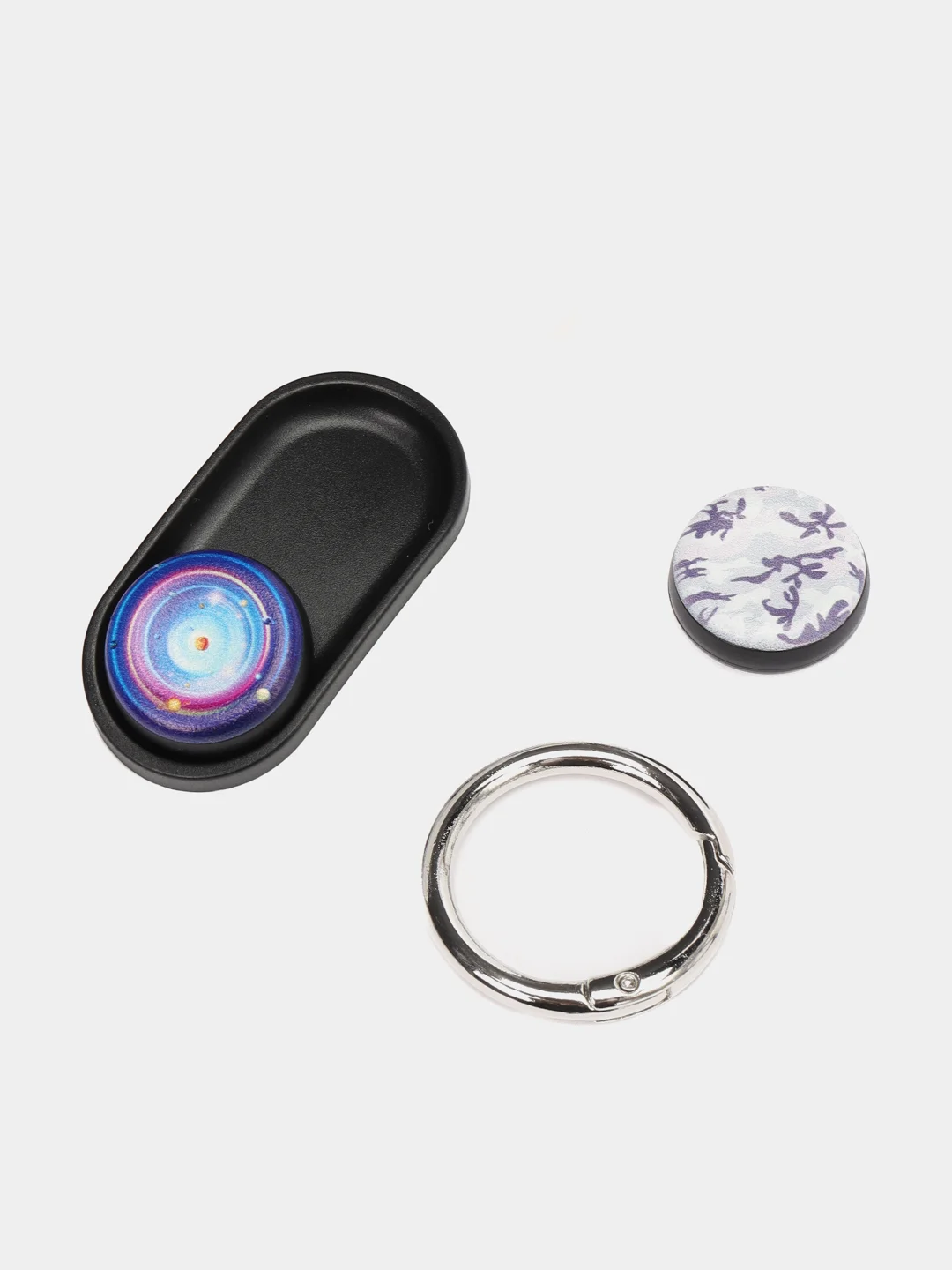 Белый игрушка антистресс Pop Puck (поп пак), магнитный брелок, шайбы, подарок