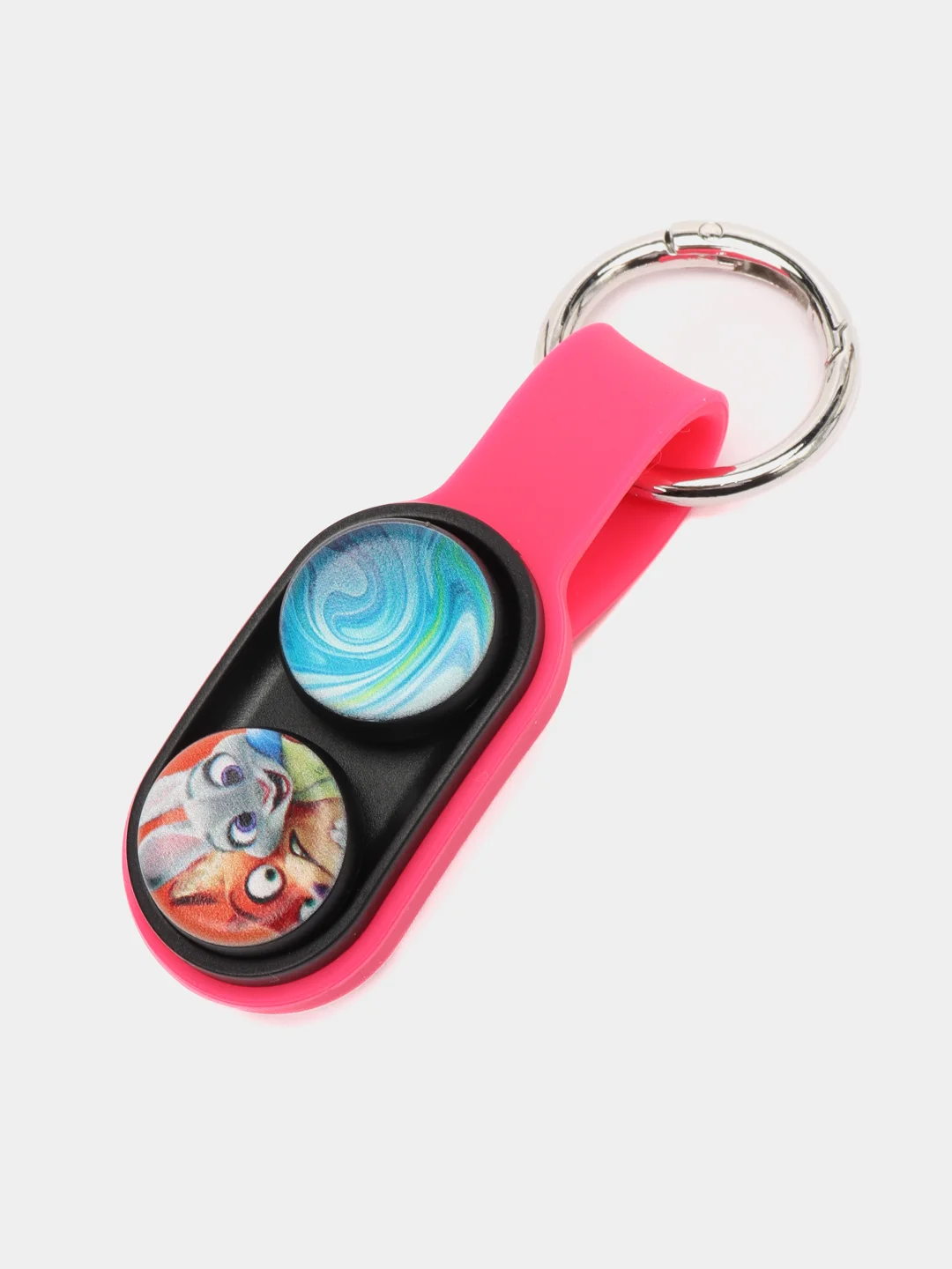 Розовый игрушка антистресс Pop Puck (поп пак), магнитный брелок, шайбы, подарок