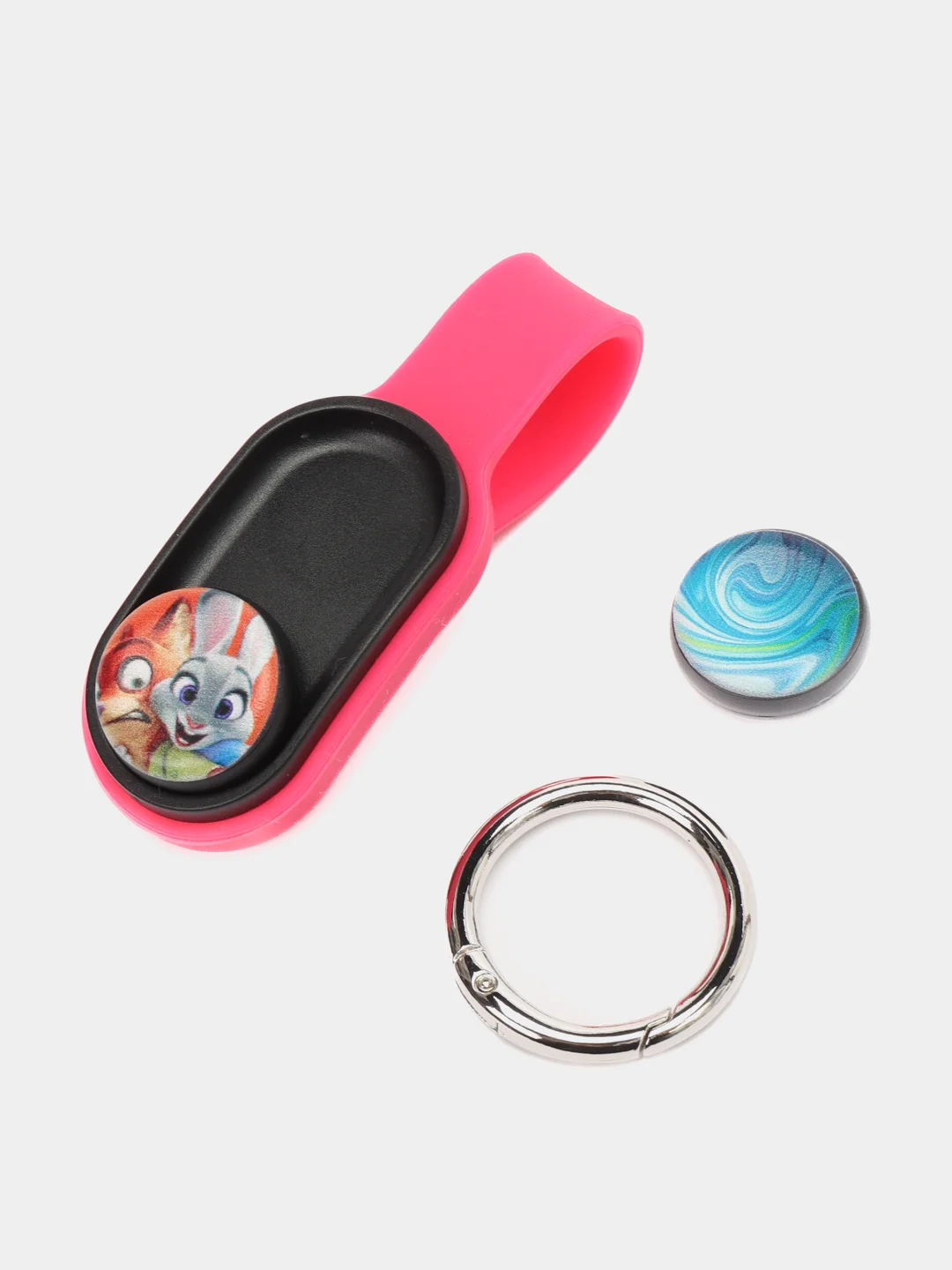 Розовый игрушка антистресс Pop Puck (поп пак), магнитный брелок, шайбы, подарок