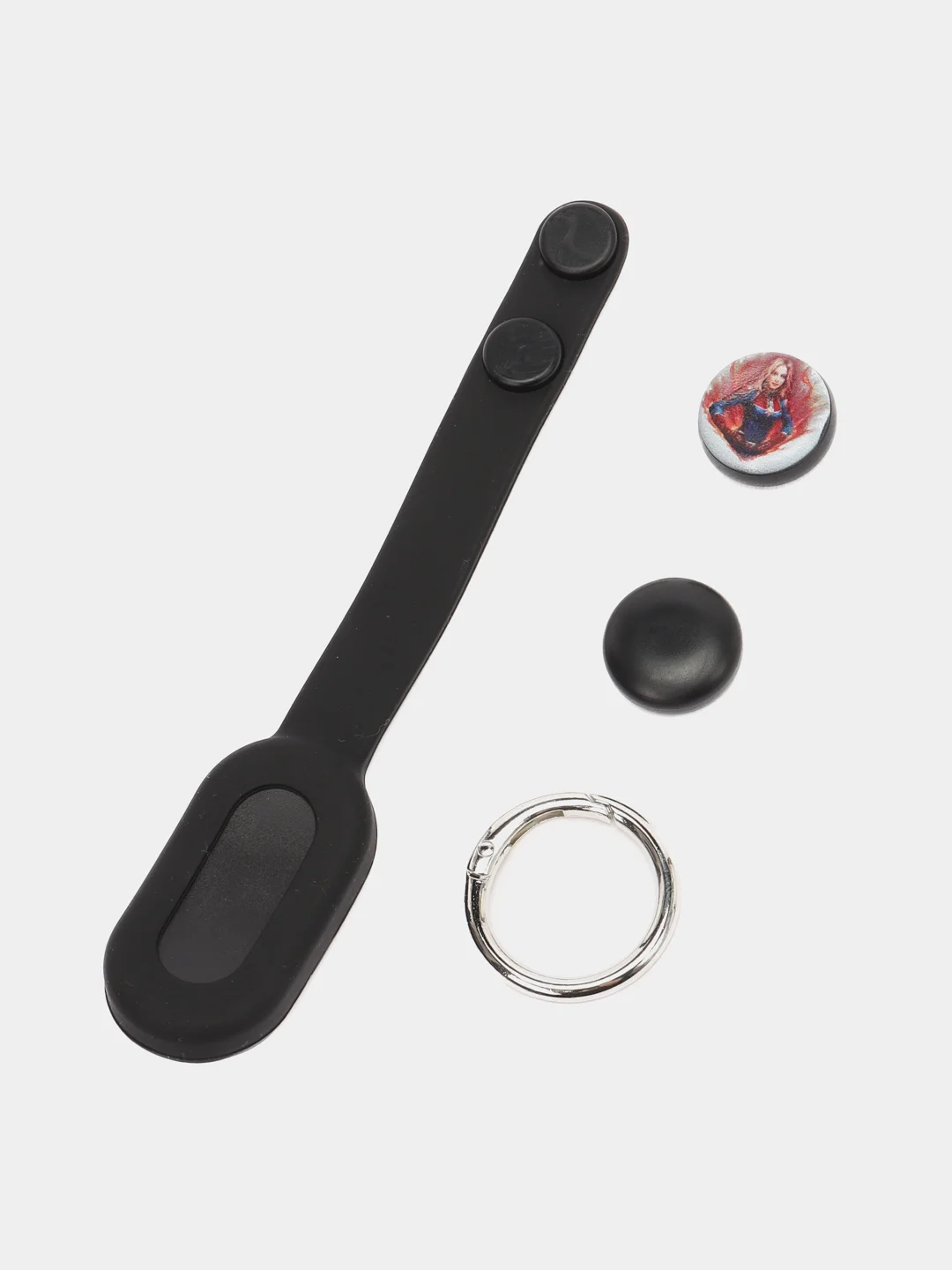 Черный игрушка антистресс Pop Puck (поп пак), магнитный брелок, шайбы, подарок