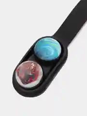 Черный игрушка антистресс Pop Puck (поп пак), магнитный брелок, шайбы, подарок