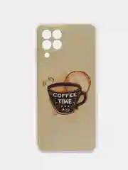 Горчичный чехол для Samsung Galaxy M33, Самсунг Галакси М33, с рисунком