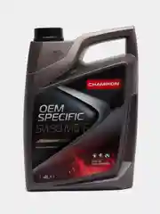 Автомобильное синтетическое моторное масло Champion Oem Specific 5W30 MS-F, 4 л, Бельгия
