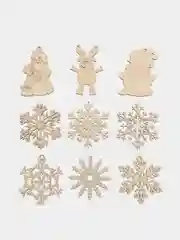 Ёлочные новогодние игрушки в подарочной коробке, декупаж и творчество
