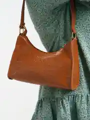 Белый сумка женская, багет