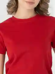 Красный футболка женская
