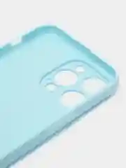 Голубой чехол для iPhone 14 / 14 Pro / 14 Plus / 14 Pro Max (айфон 14) силиконовый