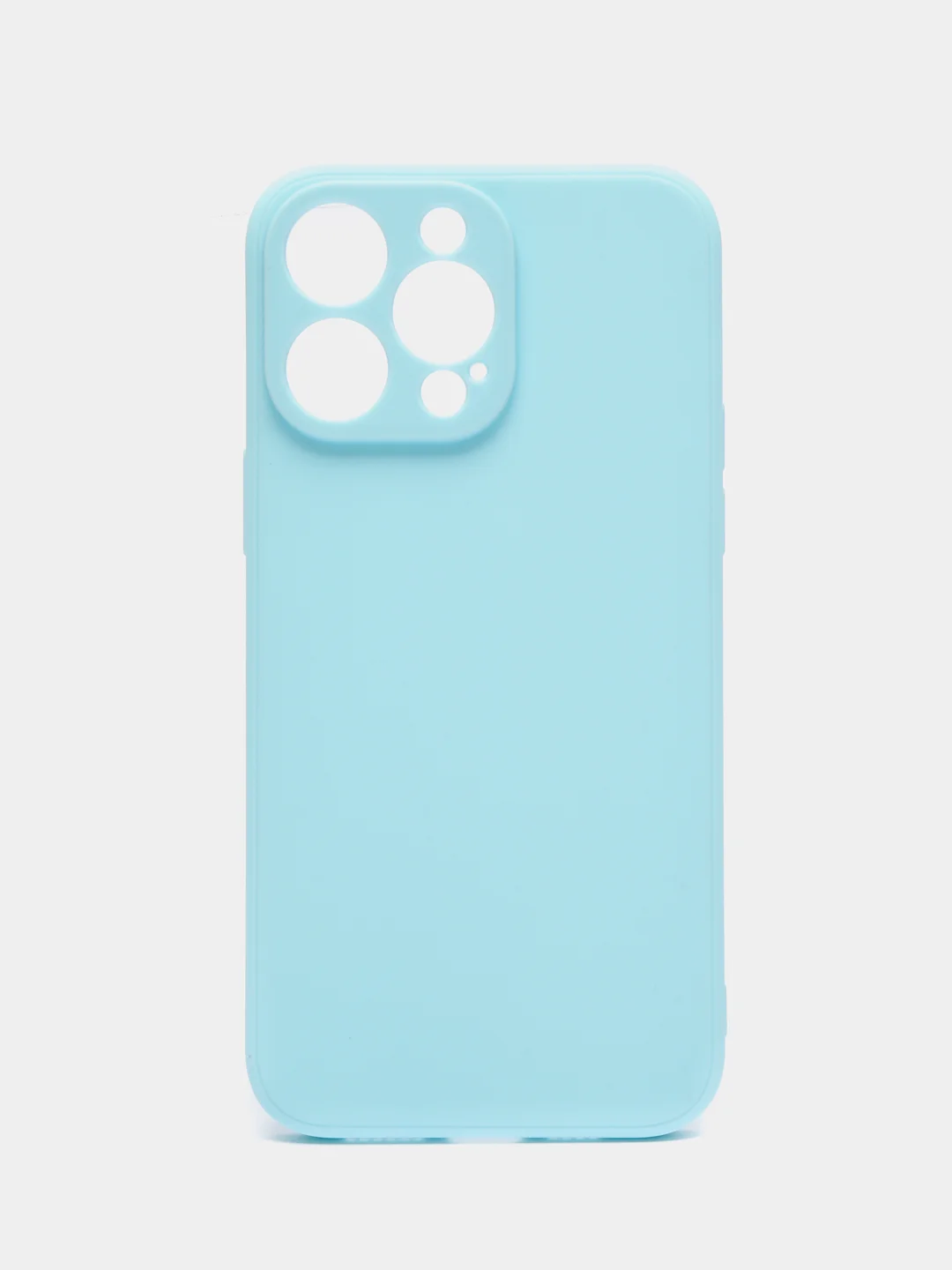 Голубой чехол для iPhone 14 / 14 Pro / 14 Plus / 14 Pro Max (айфон 14) силиконовый