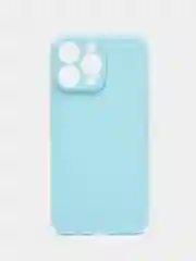 Голубой чехол для iPhone 14 / 14 Pro / 14 Plus / 14 Pro Max (айфон 14) силиконовый