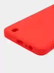 Красный чехол для Realme C30, C31, C33, C35  ( Реалми С30 С31 С33 С35 ) силиконовый, прозрачный