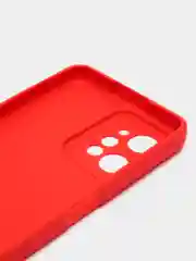 Красный чехол для Realme C30, C31, C33, C35  ( Реалми С30 С31 С33 С35 ) силиконовый, прозрачный