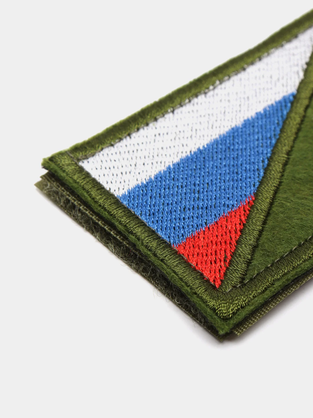 Хаки шеврон нашивка на одежду "Z. Флаг России", на липучке