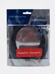Черный кабель Belsis DisplayPort - DisplayPort, 4K, версия 1.2v, 165Hz, черный, 3 метра