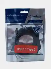 Кабель Belsis USB 3.2 Type C, 100W, 20 Гбит/с, металлические разъемы, длина 1,8 м.