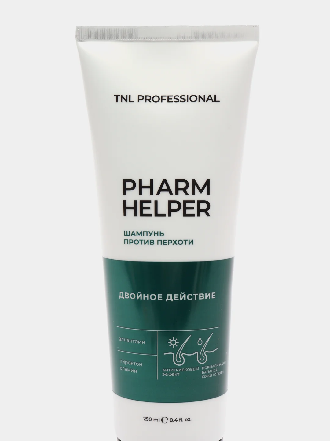 Шампунь против перхоти с аллантоином и пироктоноламином TNL Pharm Helper 250 мл