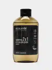 Мужской гель для душа и шампунь 2 в 1 кипарис и зеленый чай Ecolatier Urban 600 мл