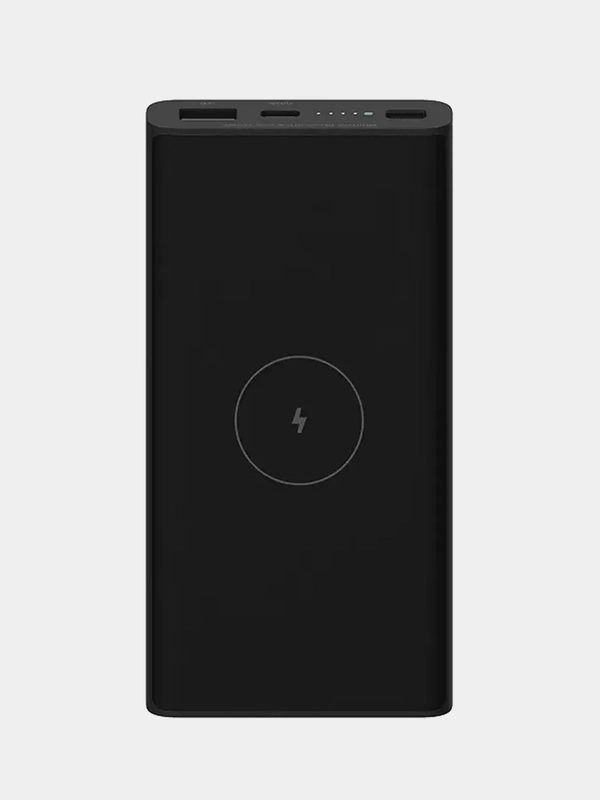 Внешний аккумулятор беспроводной Xiaomi Mi Wireless Power Bank, 10000мAч, черный, BHR5460GL