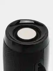 Черный портативная Bluetooth-колонка TG 157, с радио и светомузыкой, беспроводная