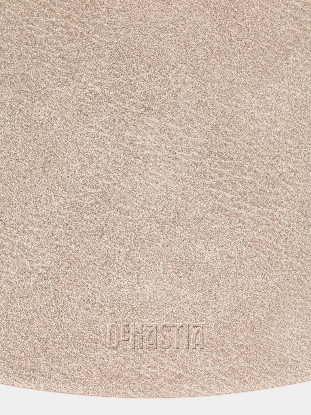 Салфетка сервировочная DeNASTIA "Овал", серая, искусственная кожа, 45 х 32 cм