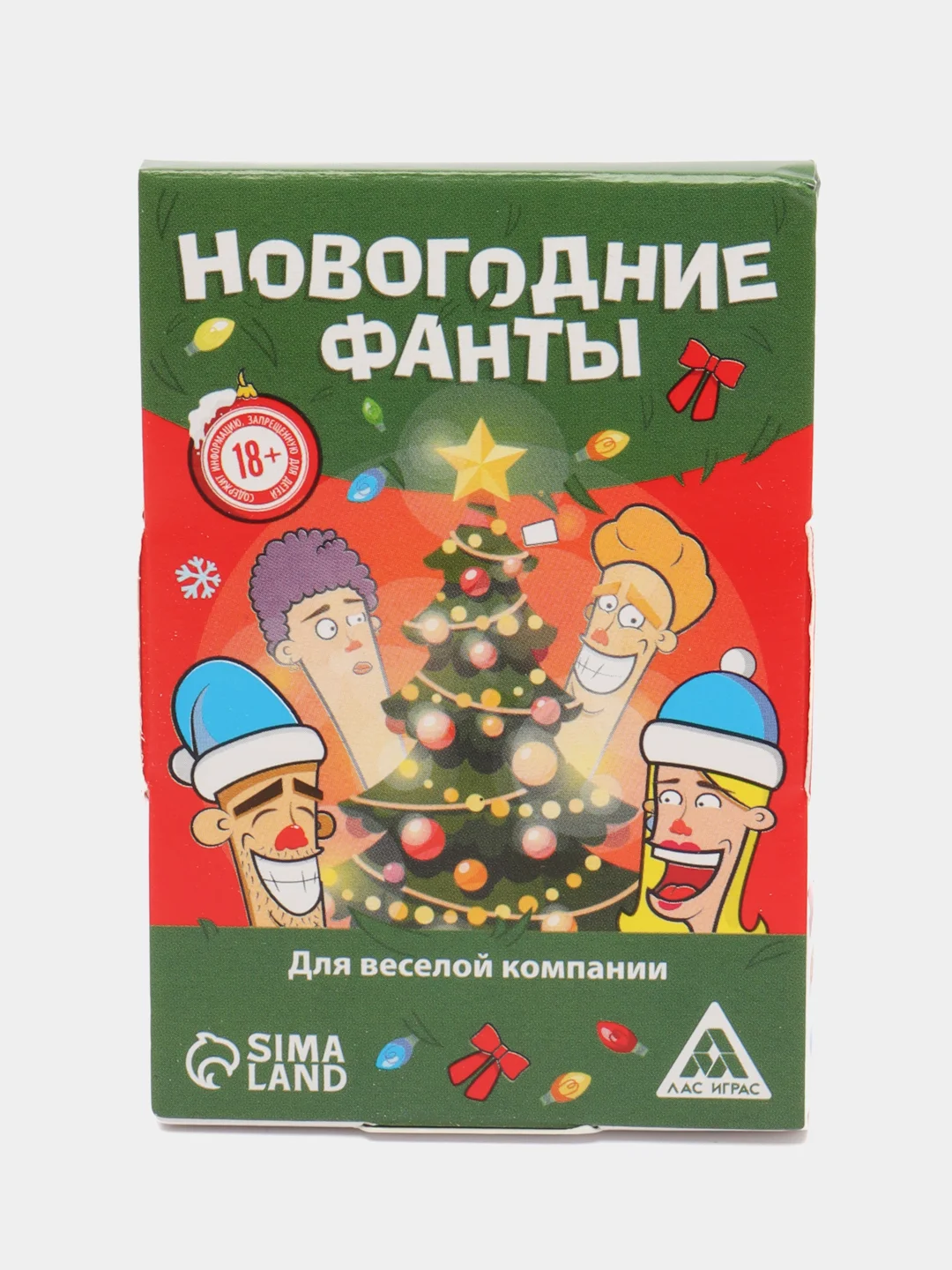 Зеленый настольная новогодняя карточная игра "Фанты" для взрослой компании, подарок на Новый год