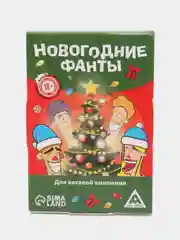 Зеленый настольная новогодняя карточная игра "Фанты" для взрослой компании, подарок на Новый год
