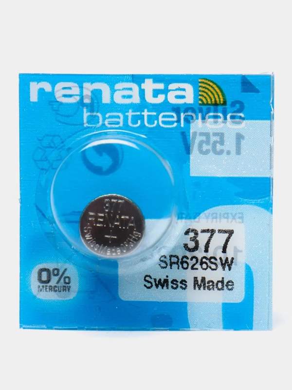 Батарейка для часов Renata 377 (SR626SW, AG4, LR626, R377, SR66)