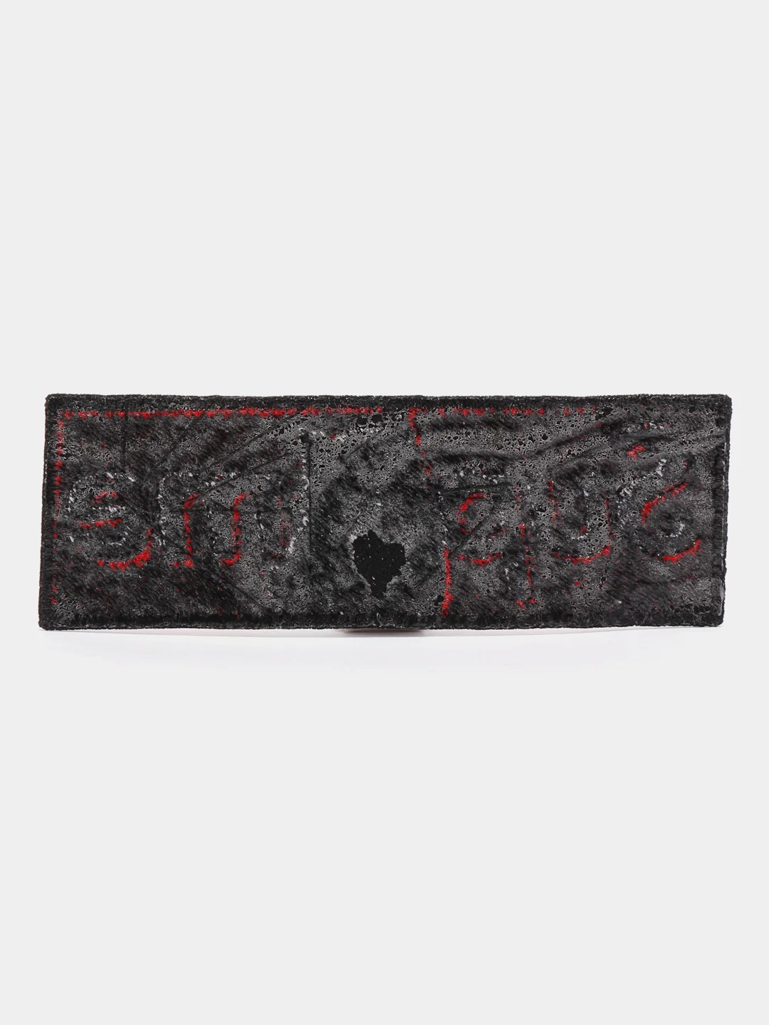 Красный нашивка с термоклеем Supreme (Суприм)