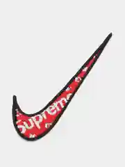 Алый нашивка с термоклеем Supreme (Суприм)