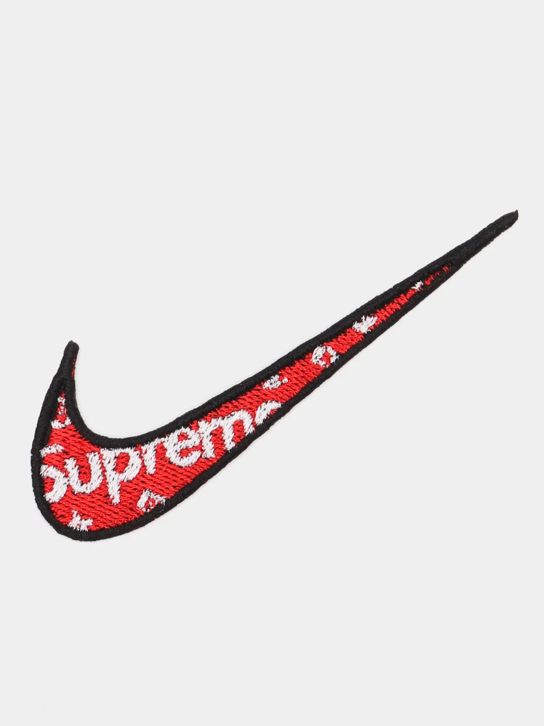 Алый нашивка с термоклеем Supreme (Суприм)