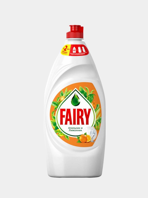 Средство для мытья посуды Fairy "Апельсин и лимонник", 900 мл